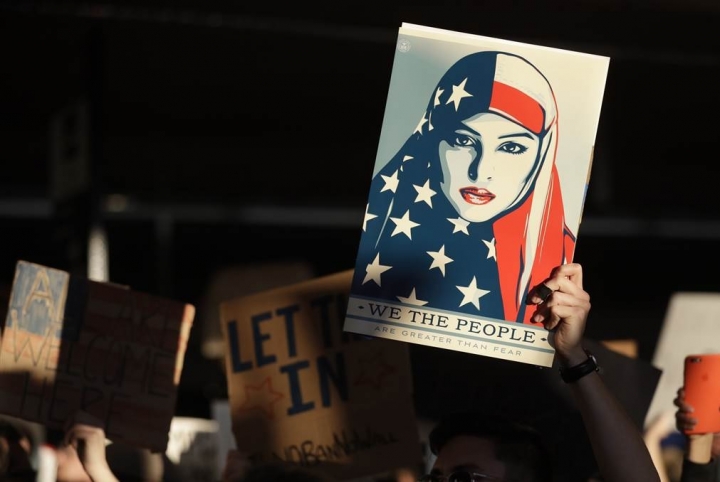 Trump'ın Müslümanlara vize yasağına protestolar / FOTO GALERİ 16