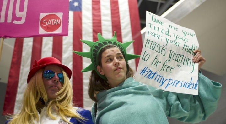 Trump'ın Müslümanlara vize yasağına protestolar / FOTO GALERİ 6