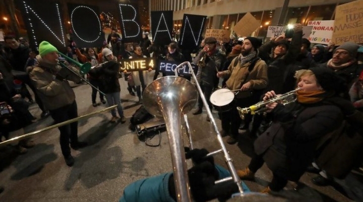 Trump'ın Müslümanlara vize yasağına protestolar / FOTO GALERİ 5
