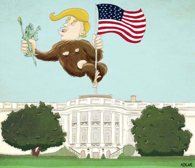 Müslüman karşıtı kararlar alan Trump'ı en sert eleşti̇ren kari̇katürler 26