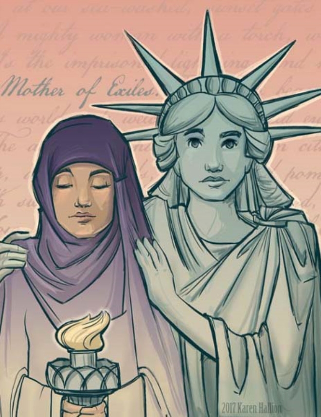 Müslüman karşıtı kararlar alan Trump'ı en sert eleşti̇ren kari̇katürler 18