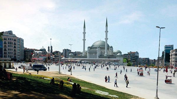 Taksim'e yapılacak caminin görüntüleri 5