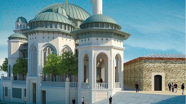 Taksim'e yapılacak caminin görüntüleri 8
