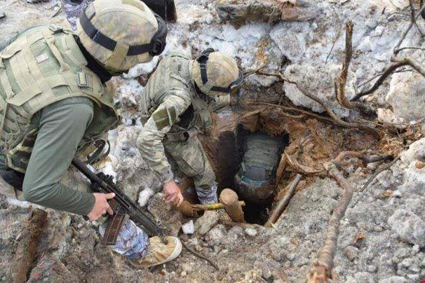 11 teröristin öldürüldüğü operasyondan kareler 9