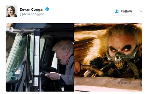 TIR şoförü Trump sosyal medyanın dilinde! 4