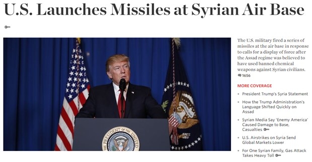 Trump'ın füze saldırısı ABD medyasında! 3