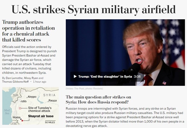 Trump'ın füze saldırısı ABD medyasında! 6