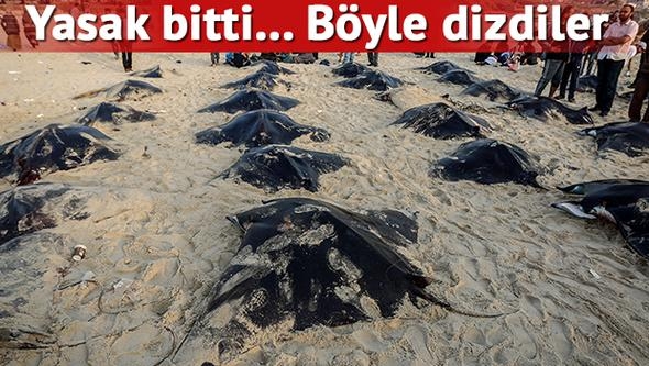 Gazze sahilinde inanılmaz görüntü... 1