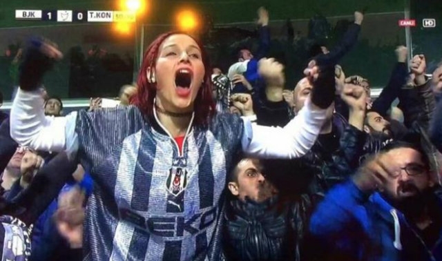 Beşiktaş'ın kırmızı saçlı taraftarı konuştu! 2