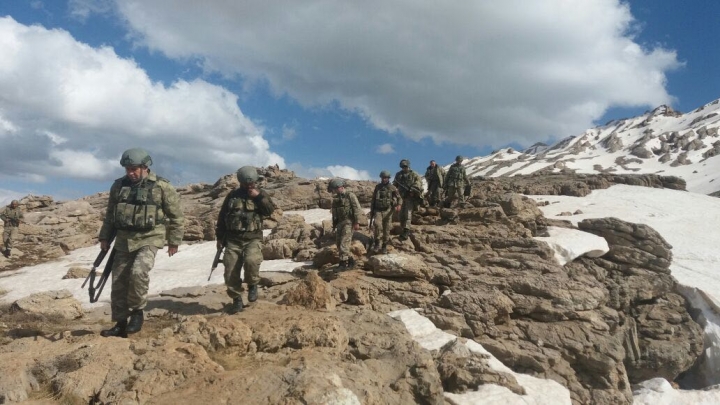 Mehmetçik Türk Bayrağını Kato Dağı'na dikti... 8