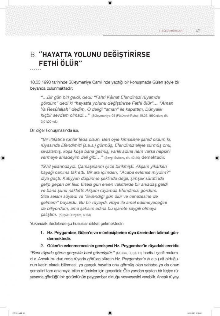 Kendi dilinden 'FETÖ' örgütlü bir din istismarı 65