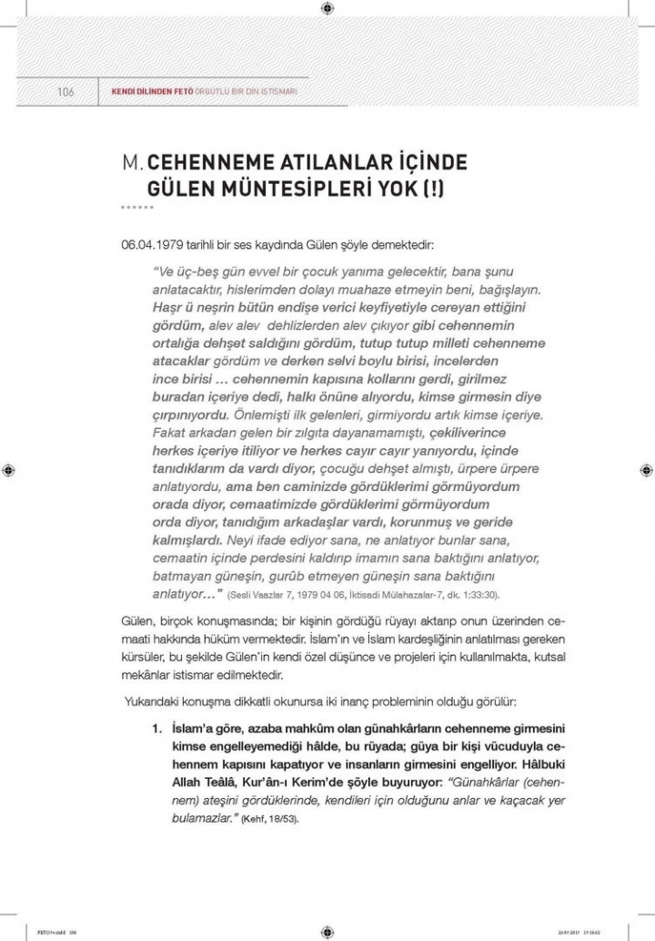 Kendi dilinden 'FETÖ' örgütlü bir din istismarı 104