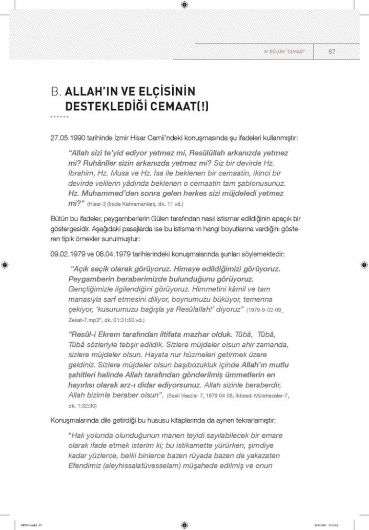 Kendi dilinden 'FETÖ' örgütlü bir din istismarı 86