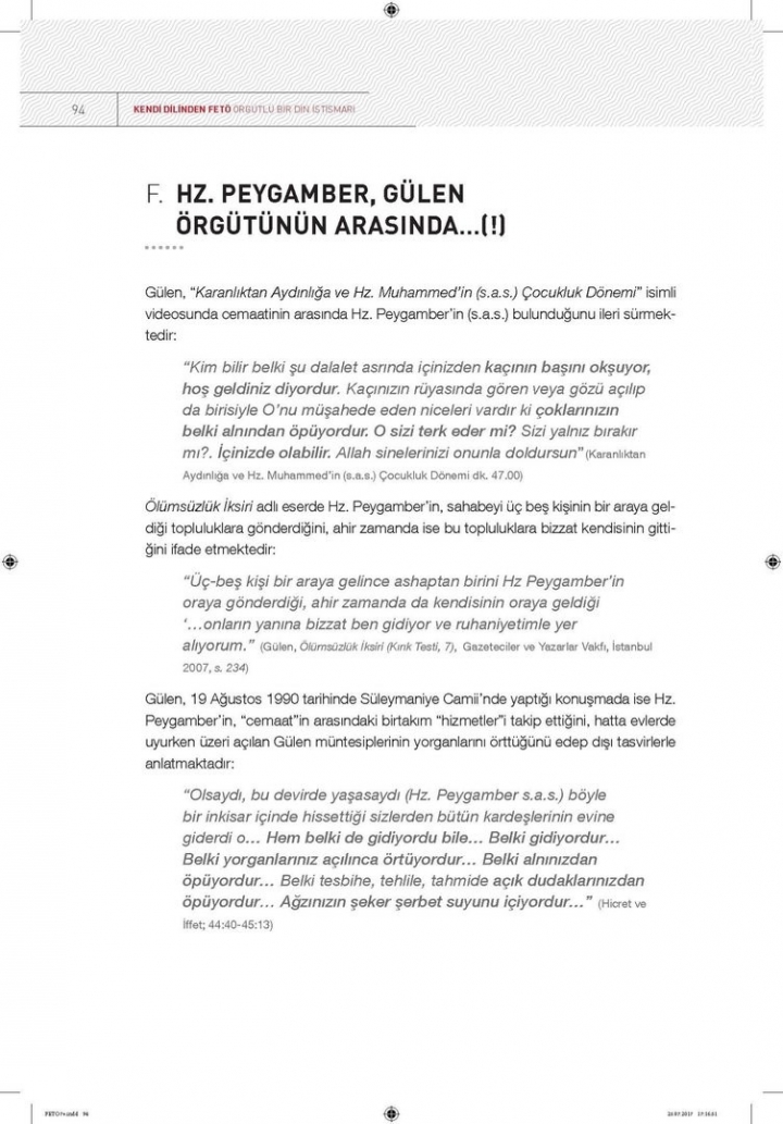 Kendi dilinden 'FETÖ' örgütlü bir din istismarı 91
