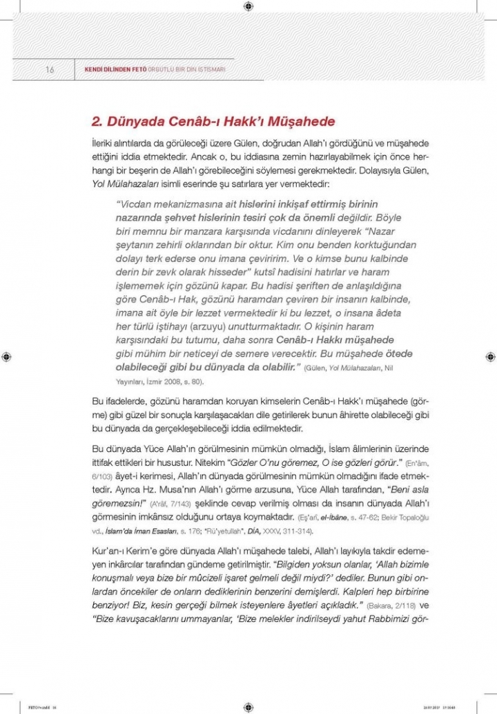 Kendi dilinden 'FETÖ' örgütlü bir din istismarı 14