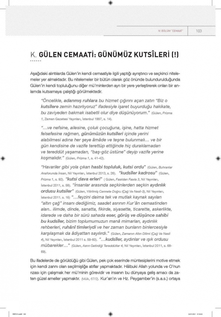 Kendi dilinden 'FETÖ' örgütlü bir din istismarı 101
