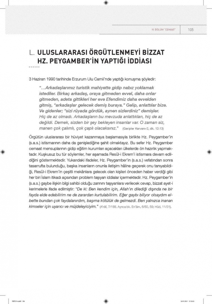 Kendi dilinden 'FETÖ' örgütlü bir din istismarı 103