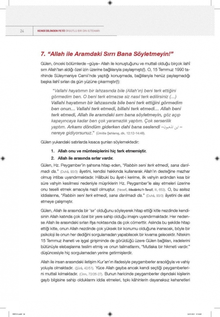 Kendi dilinden 'FETÖ' örgütlü bir din istismarı 22