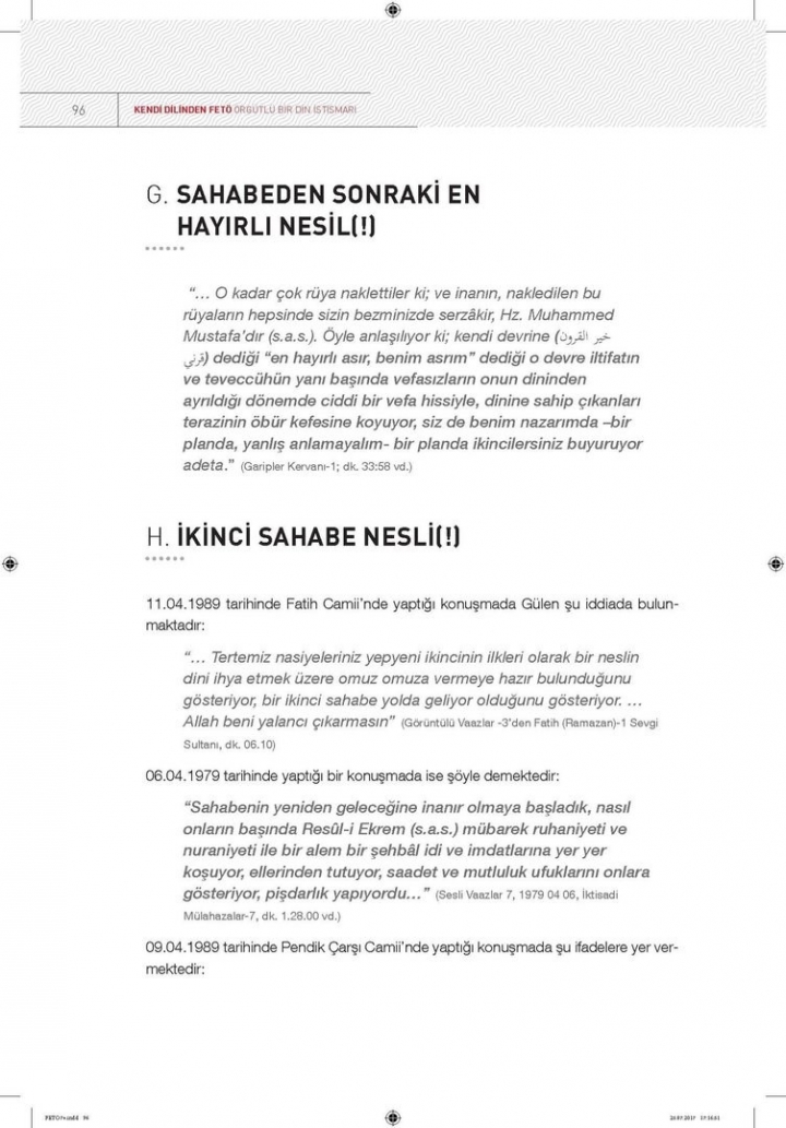 Kendi dilinden 'FETÖ' örgütlü bir din istismarı 94