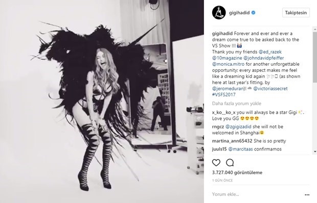 Şirinliği Gigi Hadid'in başına dert açtı! 1