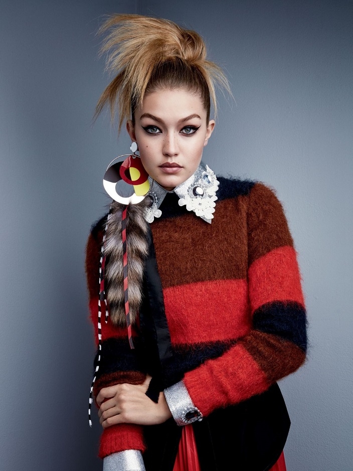 'Japonya Vogue'nin kapak kızı Gigi Hadid oldu! 5