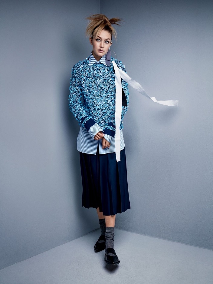 'Japonya Vogue'nin kapak kızı Gigi Hadid oldu! 19