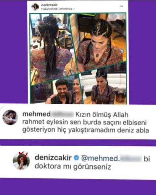 Deniz Çakır takipçisine öyle bir cevap verdi ki! 3