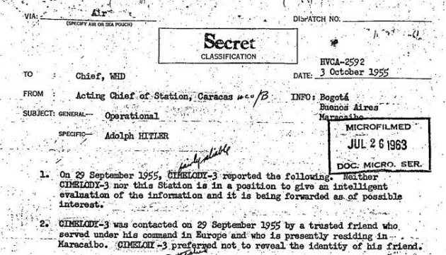 CIA'dan Adolf Hitler'in 1955'te hayatta olduğunu kanıtlayan belge! 13