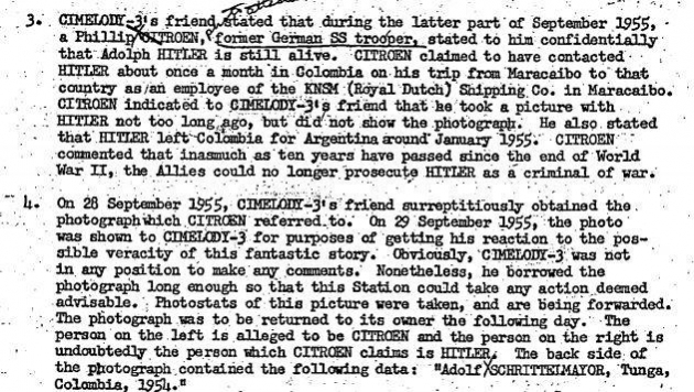 CIA'dan Adolf Hitler'in 1955'te hayatta olduğunu kanıtlayan belge! 15