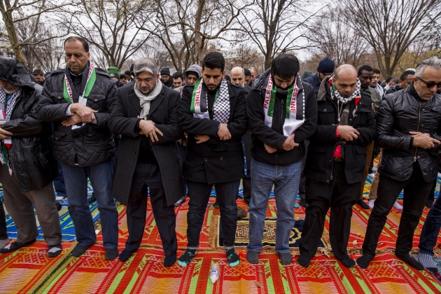 Beyaz Saray önünde Kudüs protestosu... 8