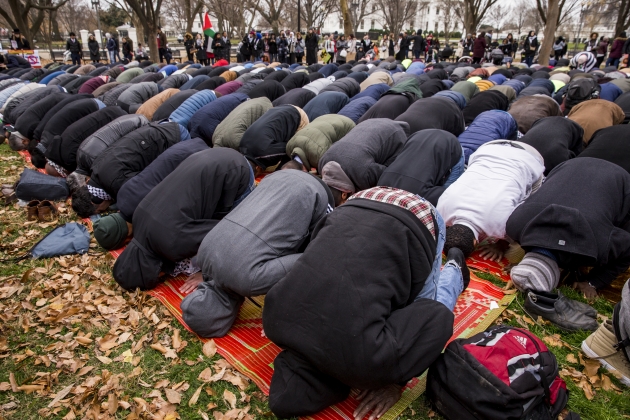 Beyaz Saray önünde Kudüs protestosu... 5