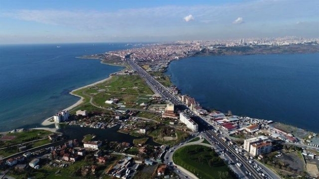 Kanal İstanbul'un güzergahı havadan görüntülendi! 12