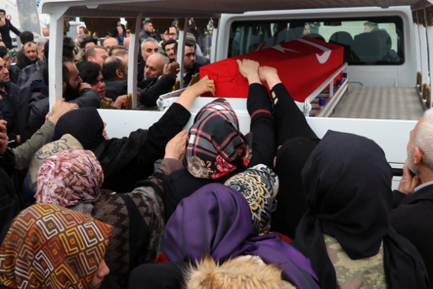 Afrin şehitleri Aktağ ve Akgül memleketlerine uğurlandı... 1