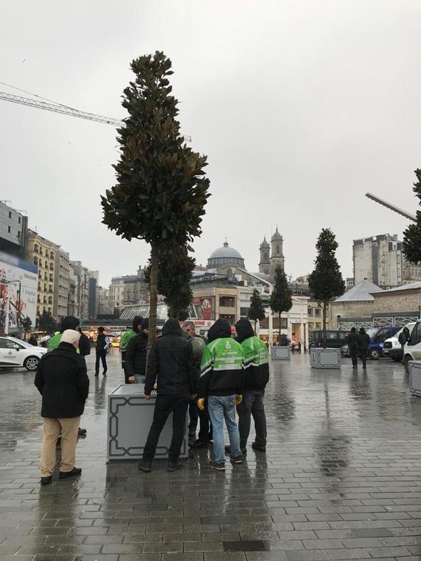Taksim ve İstiklal Caddesi yeşillendiriliyor... 5