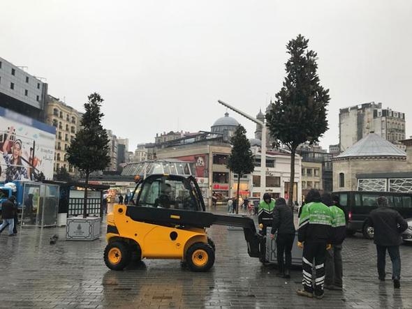 Taksim ve İstiklal Caddesi yeşillendiriliyor... 2