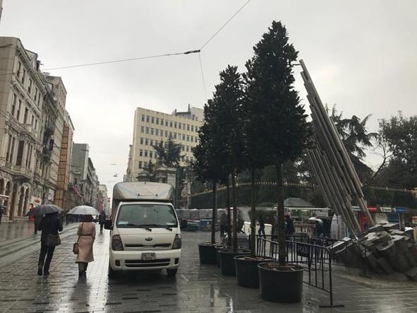Taksim ve İstiklal Caddesi yeşillendiriliyor... 8