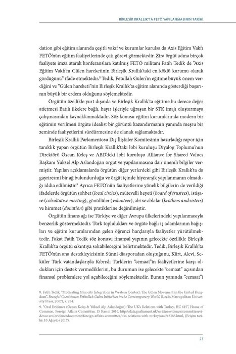 SETA'nın raporu FETÖ'nün İngiltere yapılanmasını deşifre etti... 9