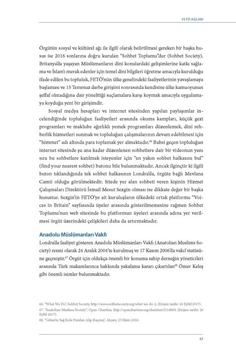 SETA'nın raporu FETÖ'nün İngiltere yapılanmasını deşifre etti... 34