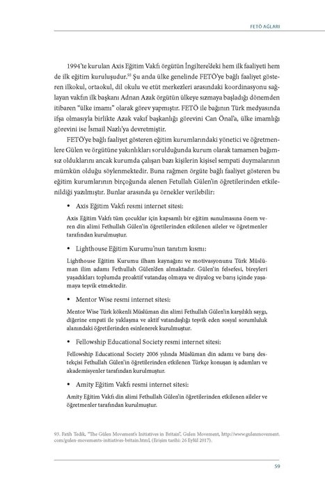 SETA'nın raporu FETÖ'nün İngiltere yapılanmasını deşifre etti... 46