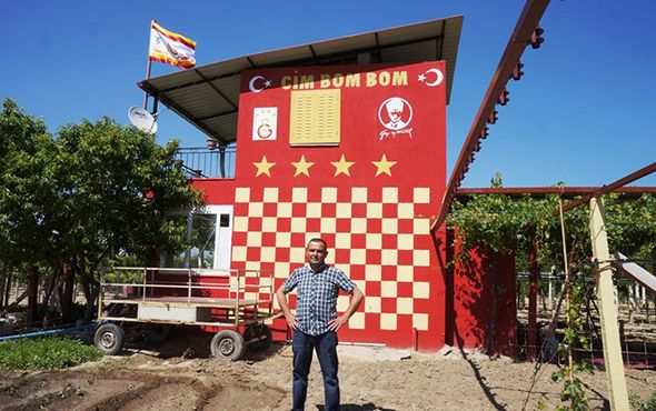 Fanatik Galatasaraylı evini sarı kırmızı boyadı! 2
