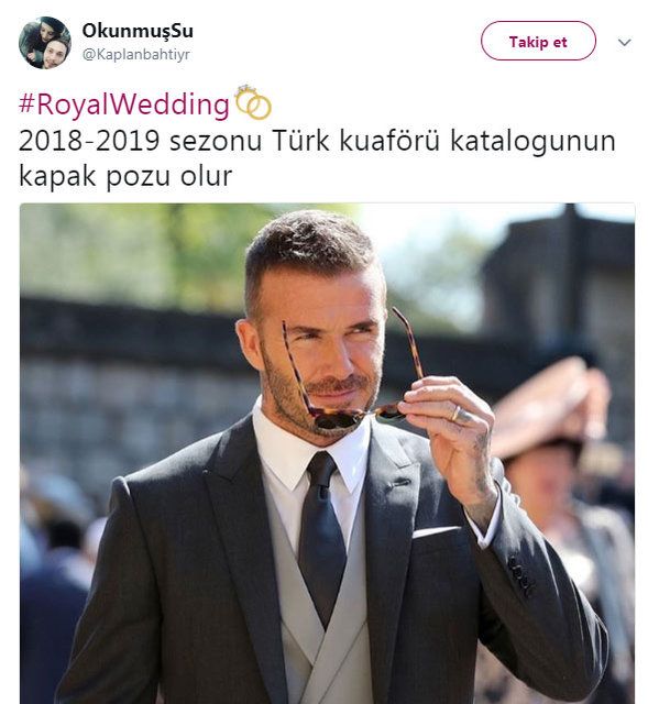 Kraliyet düğününe David Beckham'in yakışıklılığı damga vurdu! 12