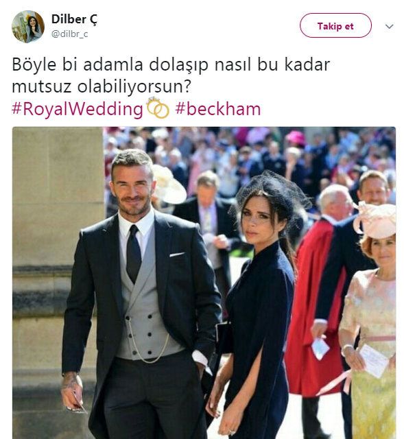 Kraliyet düğününe David Beckham'in yakışıklılığı damga vurdu! 13