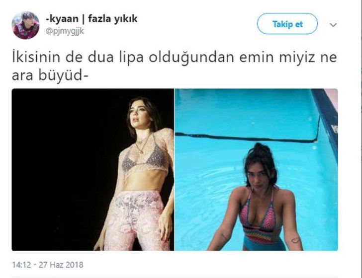 Dua Lipa bu pozuyla Türklerin diline düştü! 6