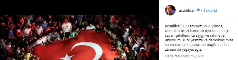 İşte ünlü isimlerin 15 Temmuz paylaşımları! 6