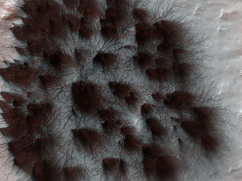 Mars'taki kara örümceklerden yeni görüntü! 4