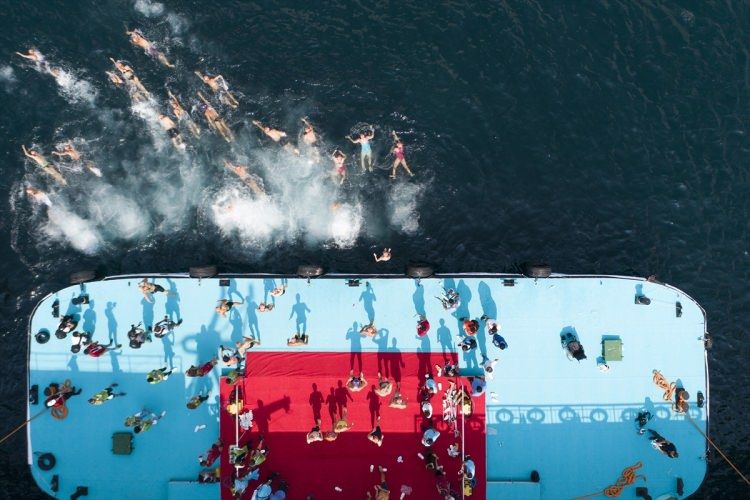 İstanbul'da Kıtalararası Yüzme Yarışı tamamlandı! 7