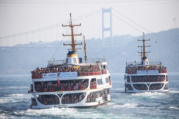 İstanbul'da Kıtalararası Yüzme Yarışı tamamlandı! 12