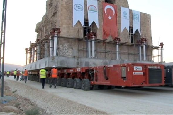 1500 ton ağırlığındaki tarihi hamam taşınıyor! 9