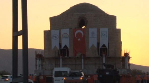 1500 ton ağırlığındaki tarihi hamam taşınıyor! 11