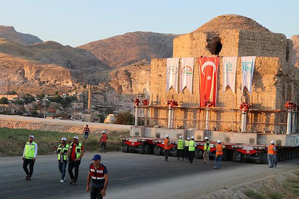 1500 ton ağırlığındaki tarihi hamam taşınıyor! 14
